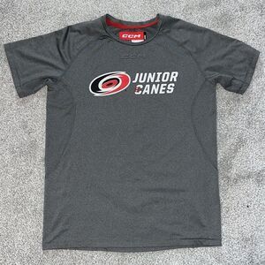 CCM Carolina Junior Hurricanes Canes Tactical Dry Compression Shirt Youth Kids
